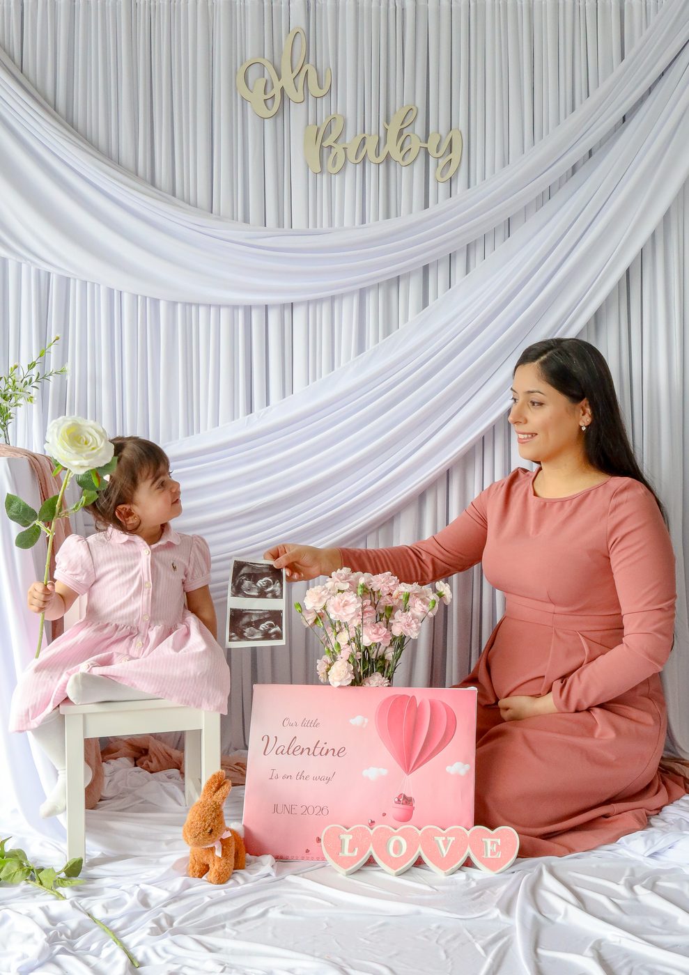 Mother and daughter at a styled photo session at Pearl Haven
